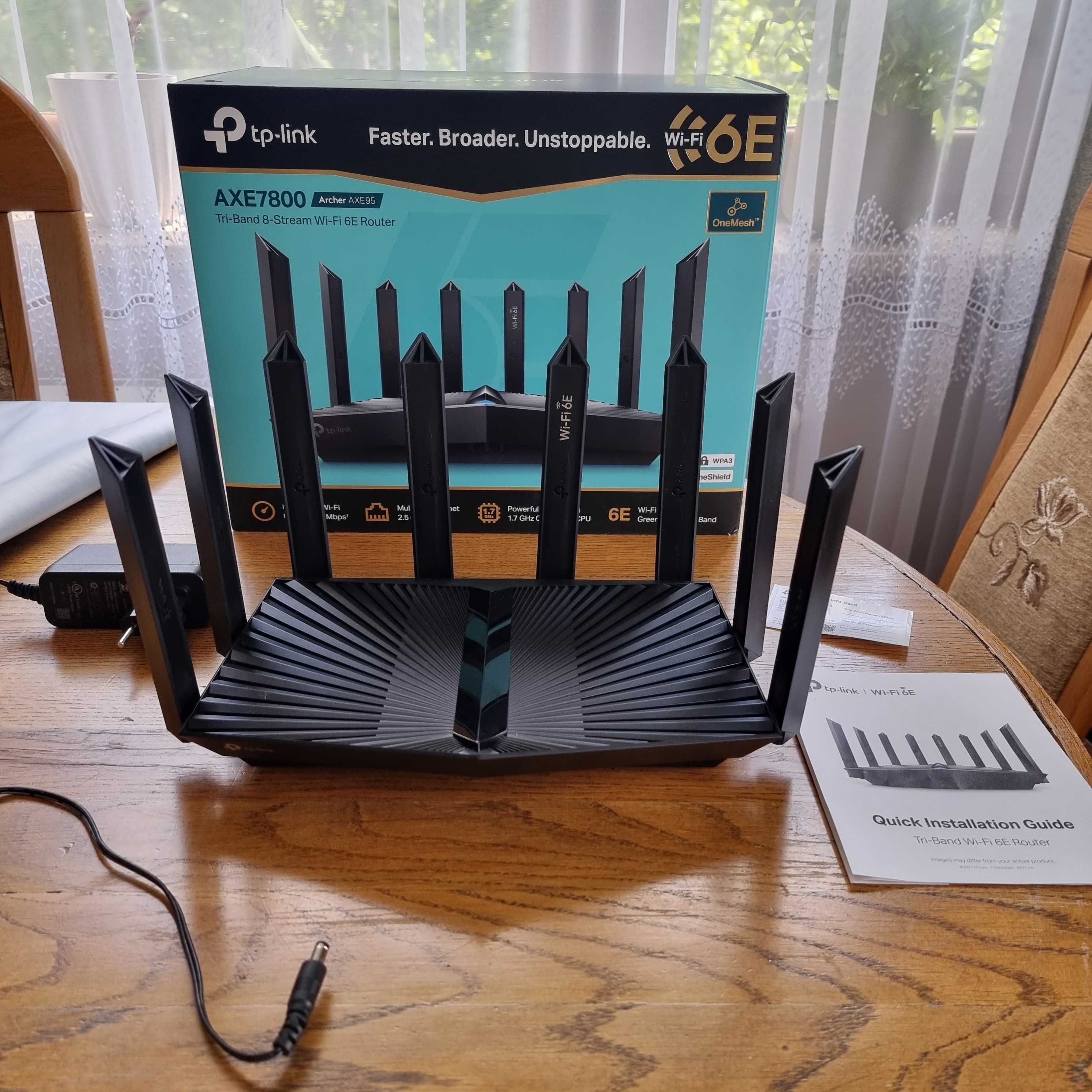 Tp- link router Wi-Fi 6E AXE7800