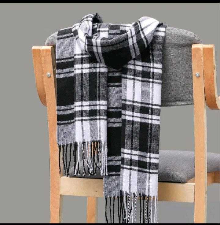Сірий зимовий шарф по типу Jordan