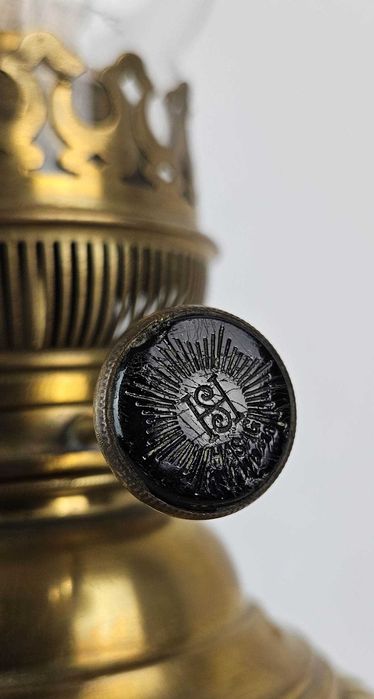 Piękna zbiornikowa lampa naftowa SECESJA Francja