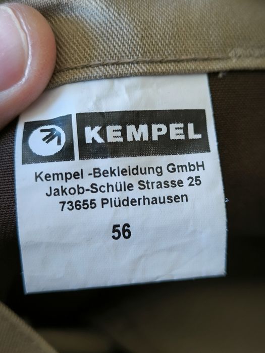 Kempel spodnie męskie cargo 56 robocze beżowe bojówki work