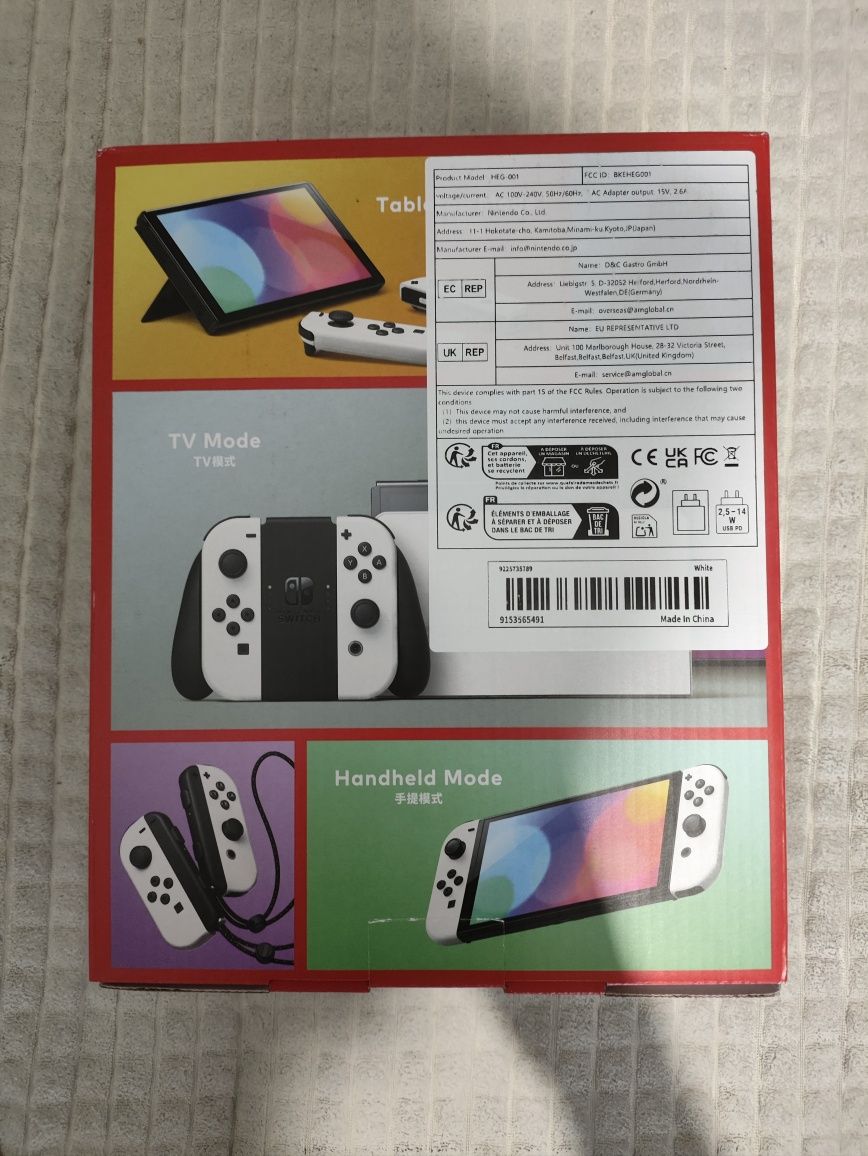 NOWY Nintendo Switch OLED Biały HK