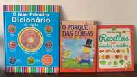 Livros Infantis - 1° Dicionário Inglês / Porquê Das Coisas / Receitas