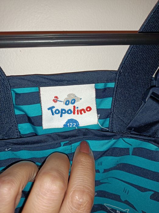 Spodnie zimowe na szelkach 122 jak kombinezon
