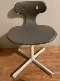 Krzesło Ikea Molte szare z regulowaną wysokością na 5 poziomach