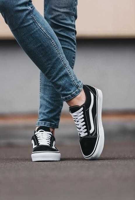 Кеды Vans Old Skool Classic Black White 36-45 ванс олд скул ТОП Весны