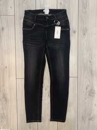 Czarne jeansy damskie slim fit Heine rozmiar EUR 40/42