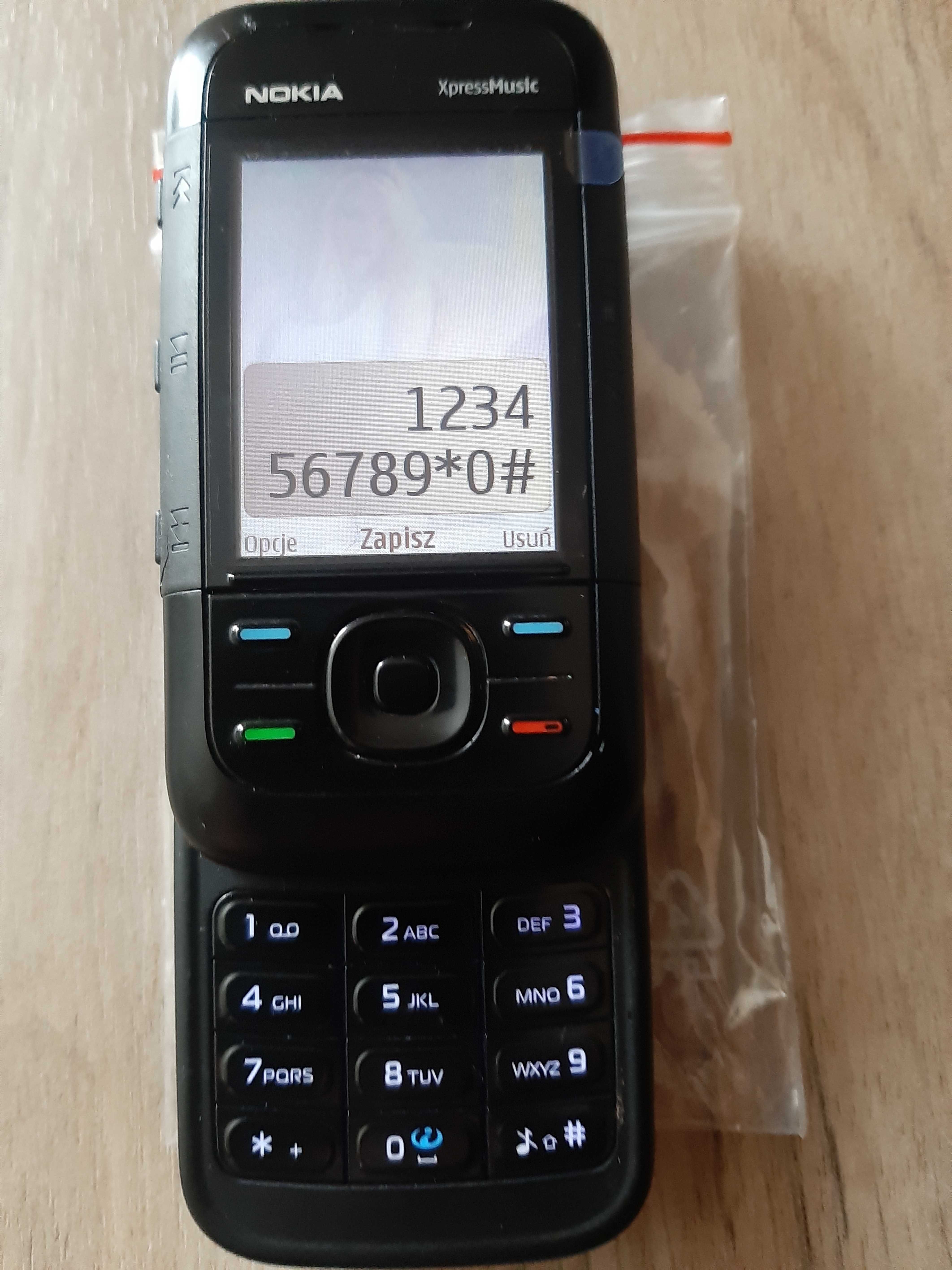 Nokia 5300 Black XM bez sima i PL menu z folią na LCD