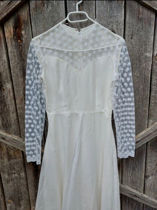 Suknia sukienka ślubna boho retro vintage