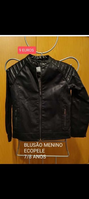 Blusão ECOPELE para menino 7/8 anos
