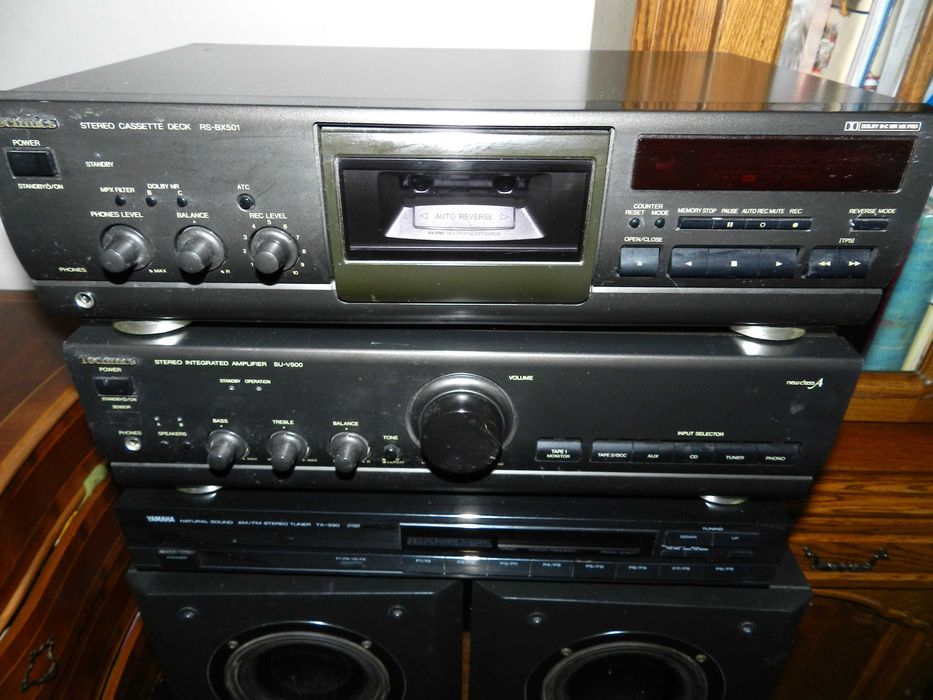 Wieża Technics i kolumny Diora Polaris 180,yamaha tuner radio