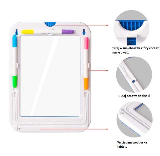 Magiczny tablet tabkica LED znikopis magic pad XL