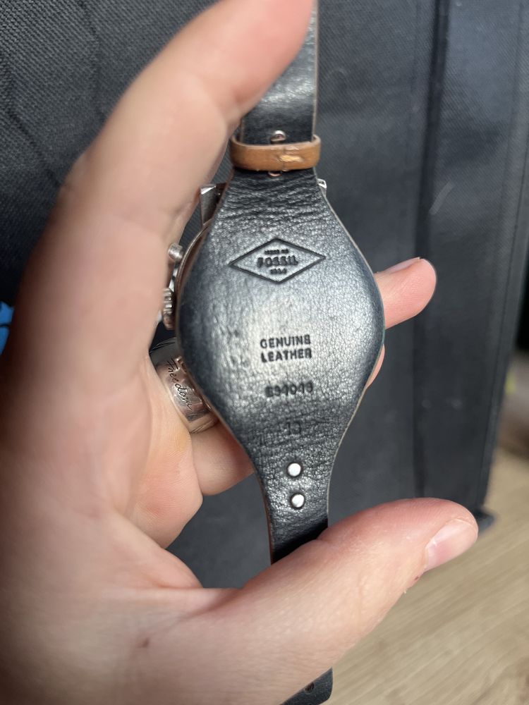 Fossil Boyfriend ES4046 zegarek skórzany brązowy skóra
