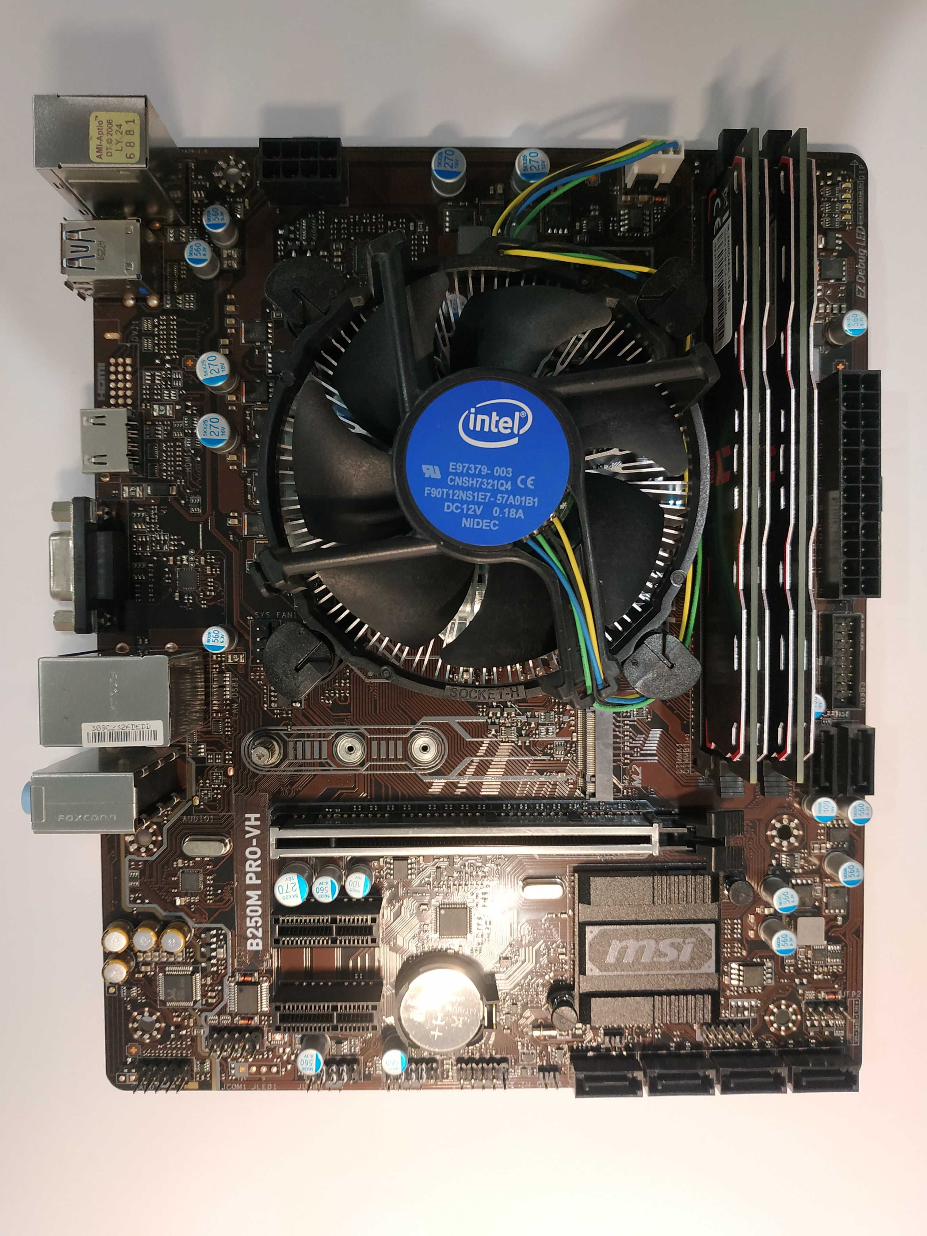 комплект MSI B250M PRO-VH + i5 7600k + goodram ddr4 2x8 gb 2400 mhz