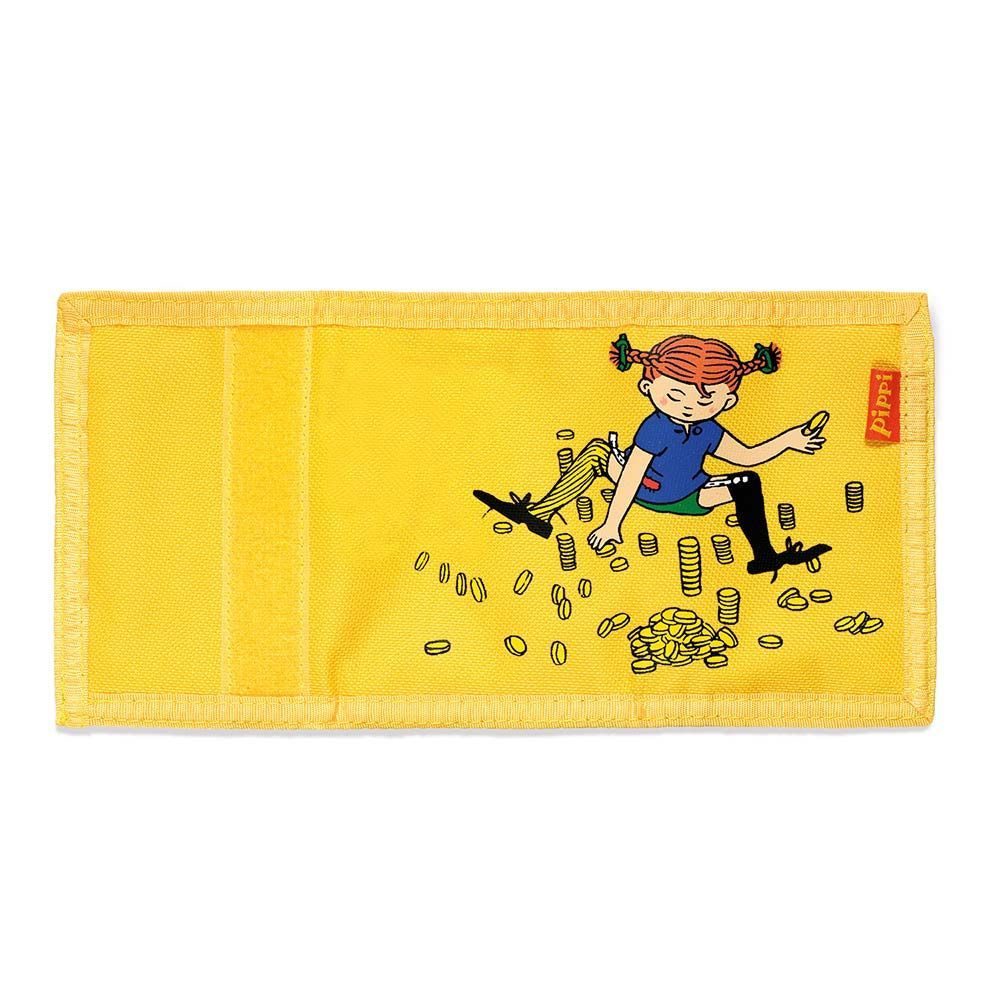Portfel dla dzieci żółty, akcesoria, portmonetka, wyprawka Pippi,