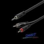 Kabel audio Jack 3.5mm stereo / 2 x RCA 1m Roxtone SAYC150L1