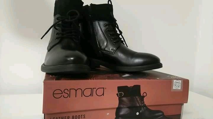 Nowe buty Esmara - skóra, r. 38