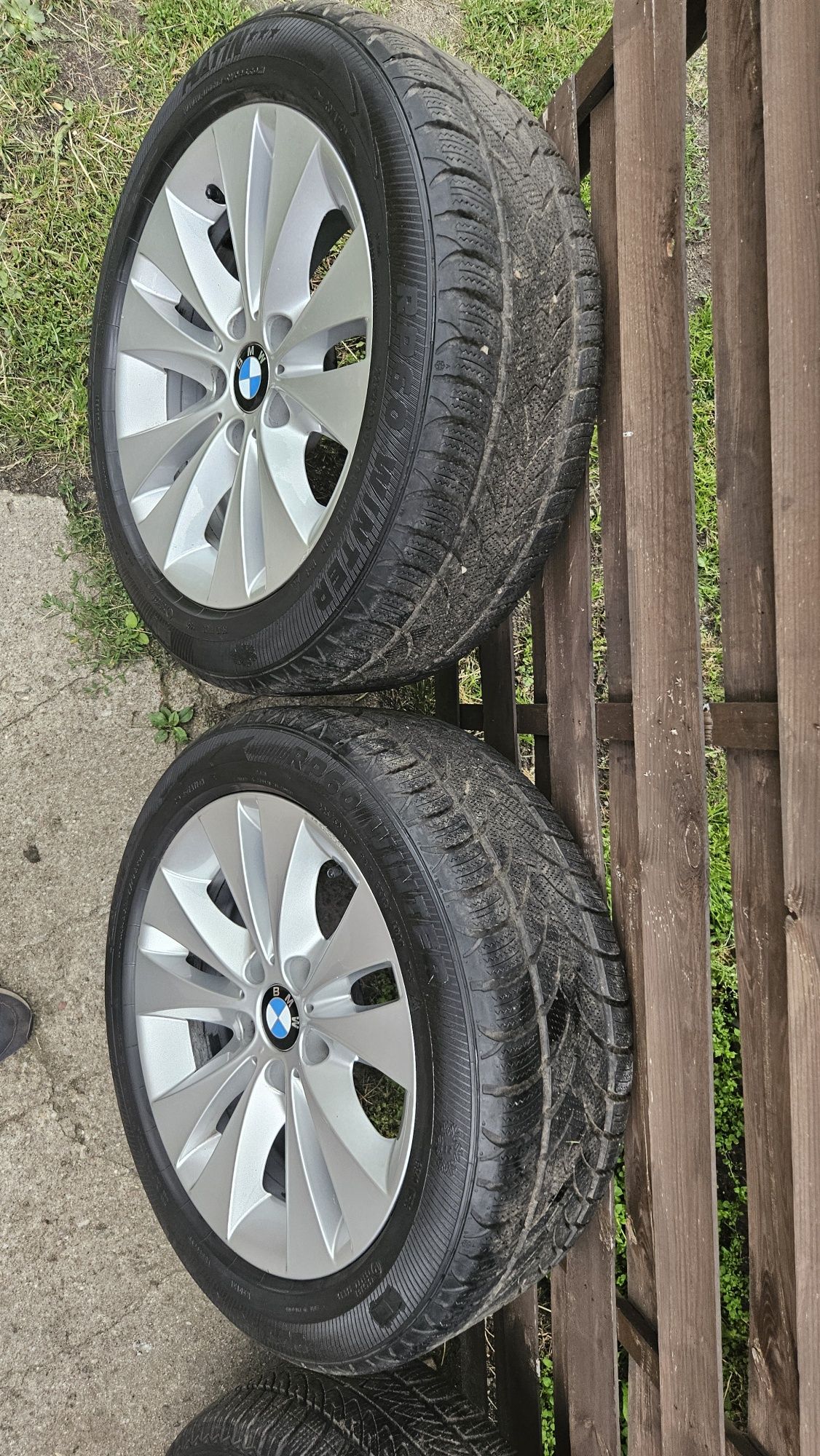 Alufelgi r17 BMW Styling 116 z oponami zimowymi