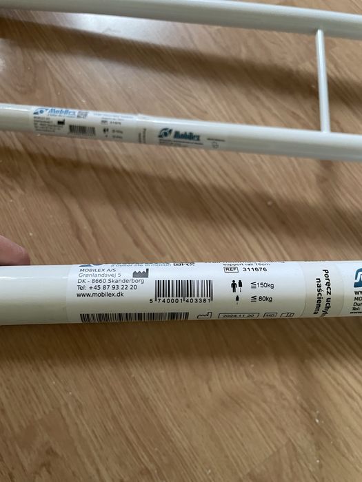 Zestaw uchwytów łazienkowych dla osób niepełnosprawnych