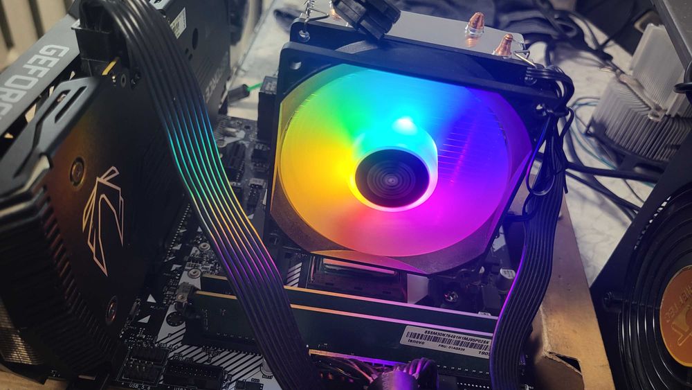 Комплект Ryzen 5 2600+ Asrock B450M -HDV (Новая)+16B DDR4+ Башня AM4