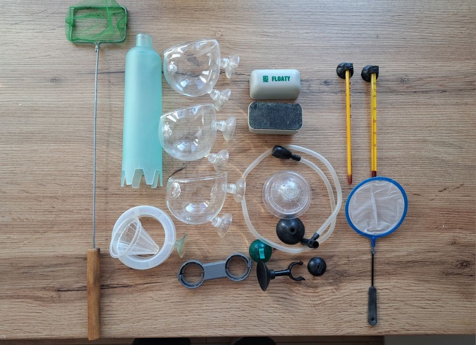 Фільтр для акваріума, лампа, помпа та нагрівач