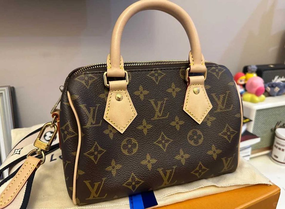 LV speedy20 - LV Speedy 20 Bandoulière Monogram - Nowe Torba z Paskiem