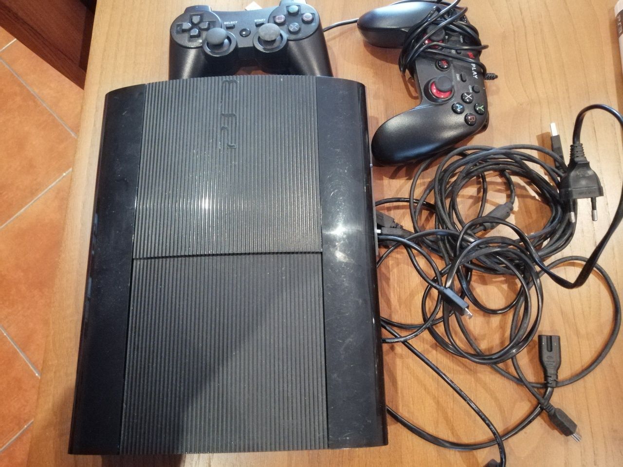 Ps3 slim c/ jogos