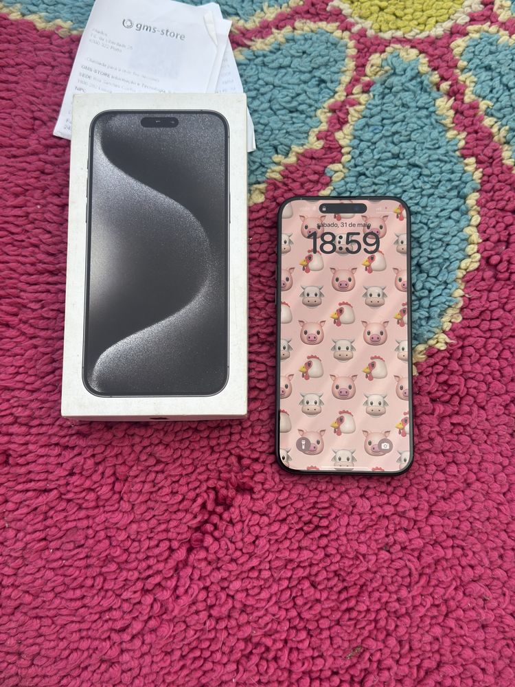 (Troco) Iphone 15 Pro Max 256GB Black novo c/fatura e garantia