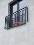 Balkon Francuski Balustrada stal nierdzewna antracyt Portfenetr Harfa