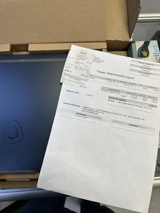 Nowy laptop gamingowy MSI Cyborg I7 13g. 1TB RTX4050 sklep Centrum Gsm