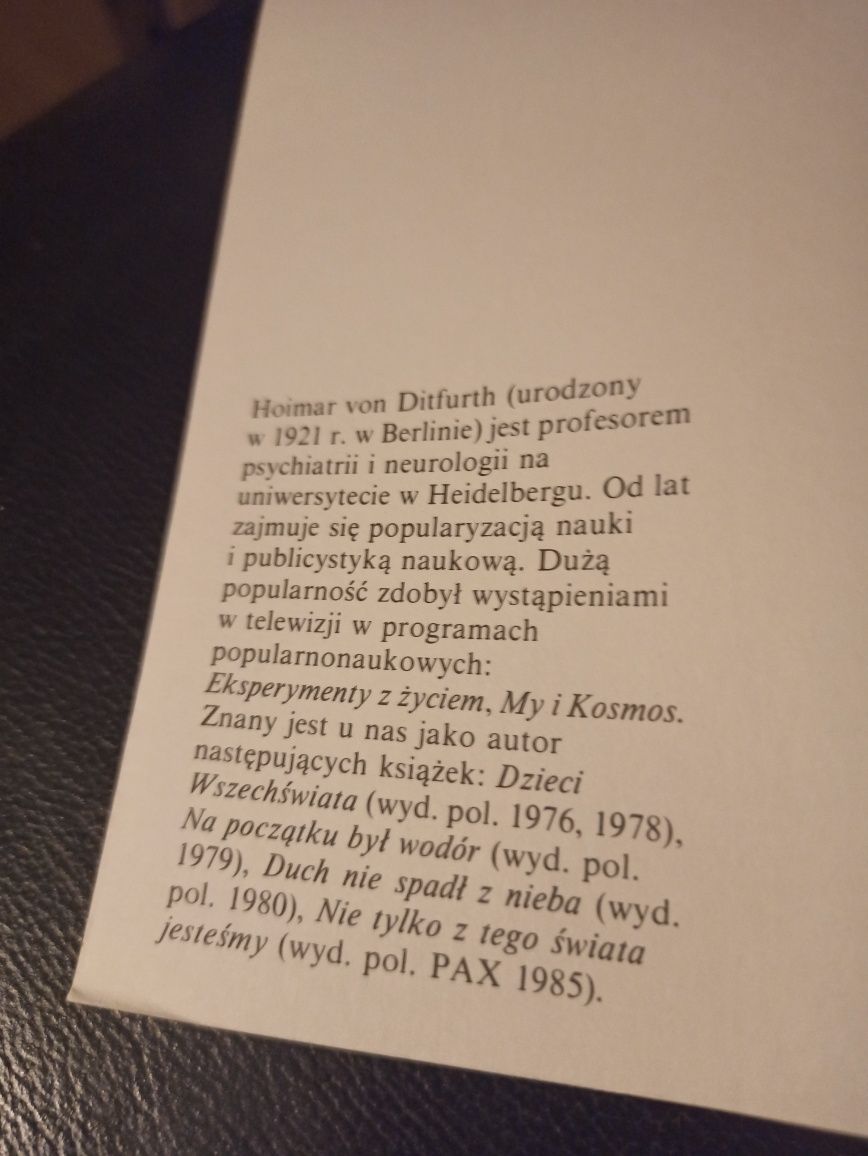 Na początku był wodór Ditfurth