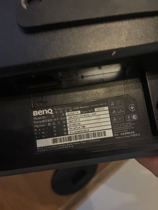 Monitor 19 cal BENQ GL950-TA