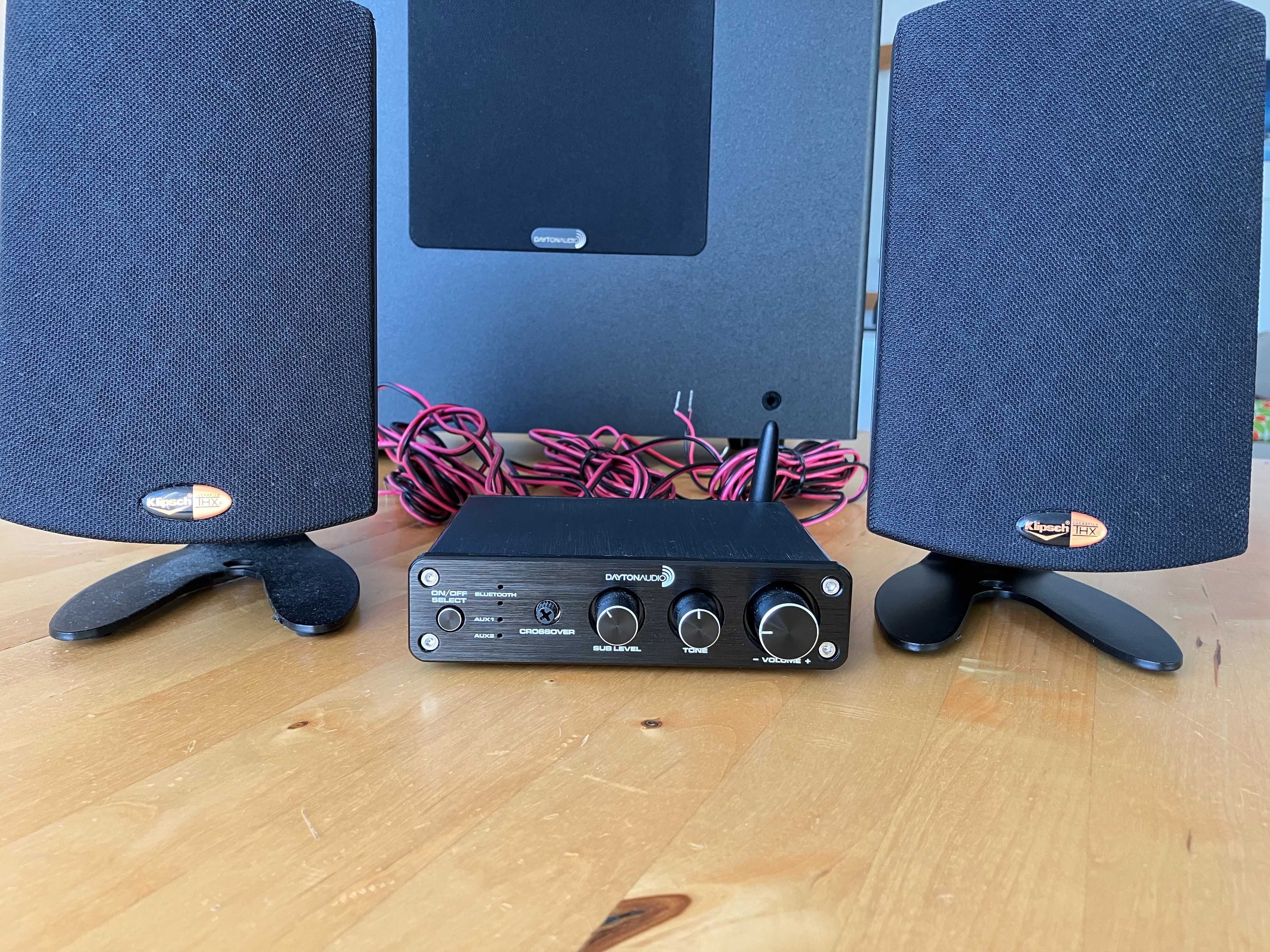 Sistema de som Hi-Fi - Dayton Audio e Klipsch