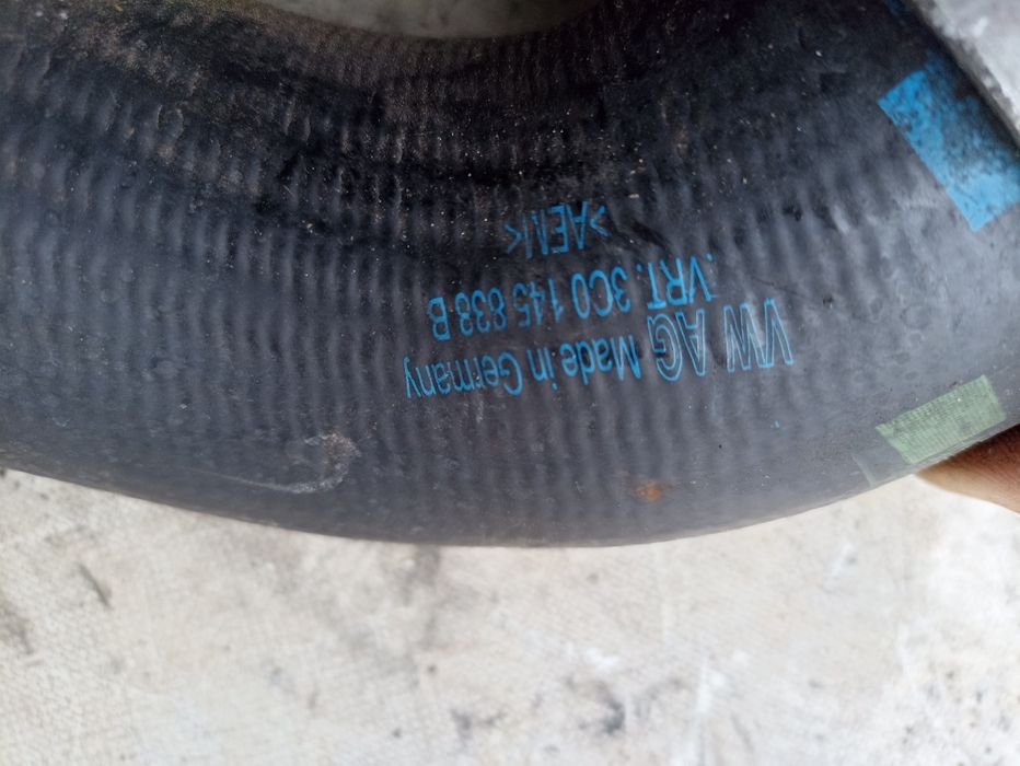 Rura wąż przewód turbo intercoolera 2.0 tdi 170km BMR VW Passat B6