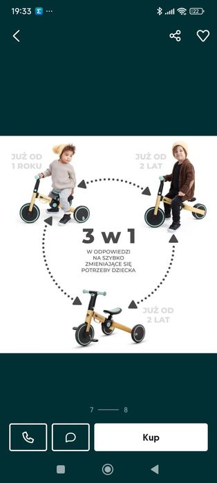 Rowerek 3 w 1 Kinderkraft