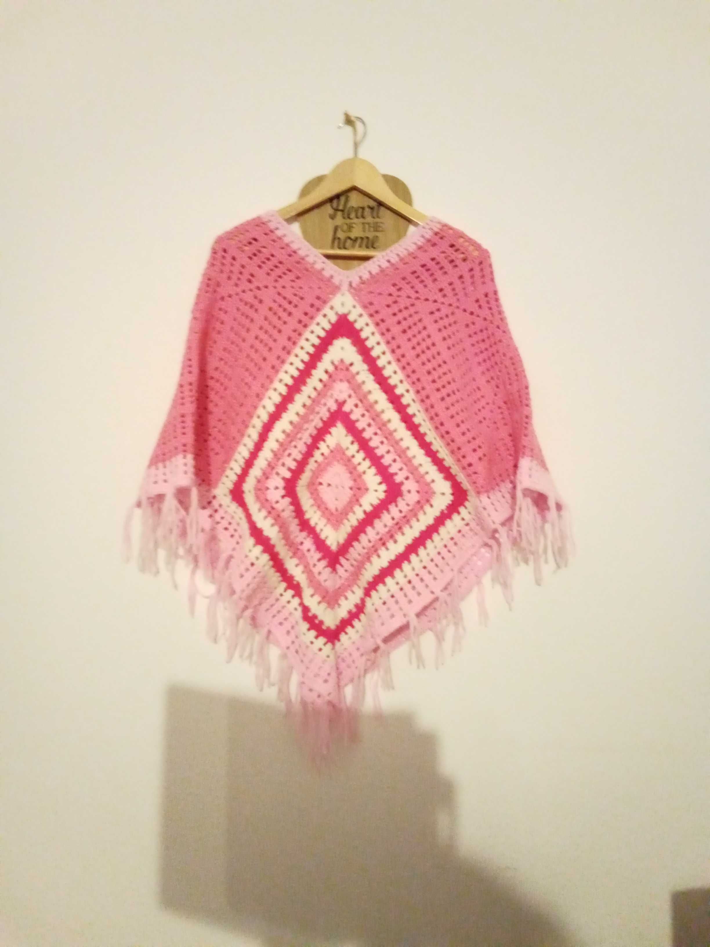 Poncho em Crochet