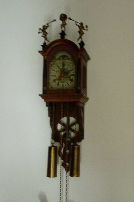 WYPRZEDAŻ PRZEPROWADZKA stary zegar wagowy dębowa skrzynia