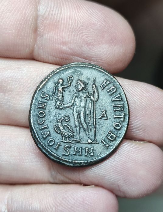 Moeda romana do imperador Licínio I (estado raro)