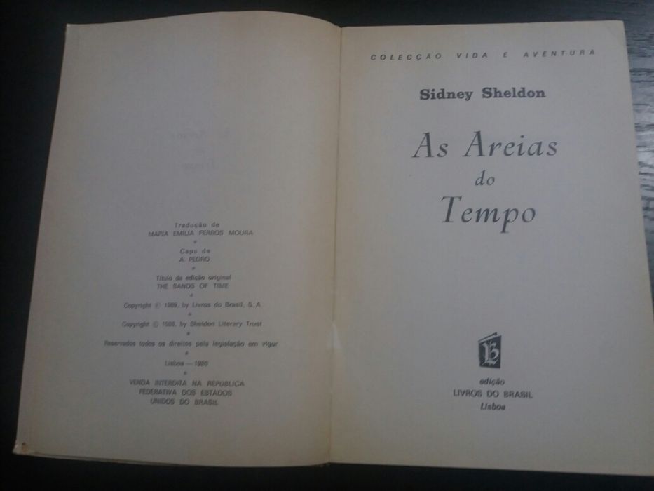 Livro: As Areias do Tempo de Sidney Sheldon