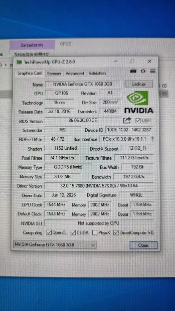 Komputer Ryzen 3060 AM4, NVIDIA, 24gb ram, SSD