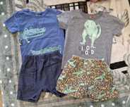 T-shirt + spodenki - dwa komplety - roz. 92