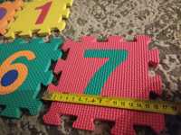 Puzzle piankowe literki i cyferki zestaw 26 sztuk