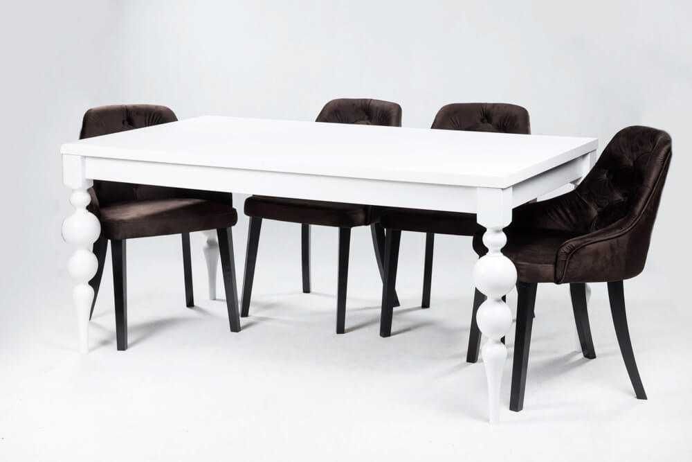 Stół GORDON z  krzesłami Kubełek Pik.  różne kolory , PRODUCENT