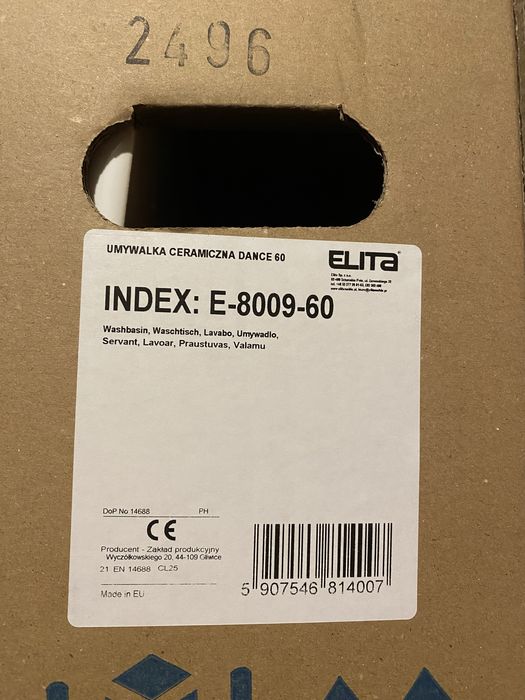 Umywalka ceramiczna 60 cm