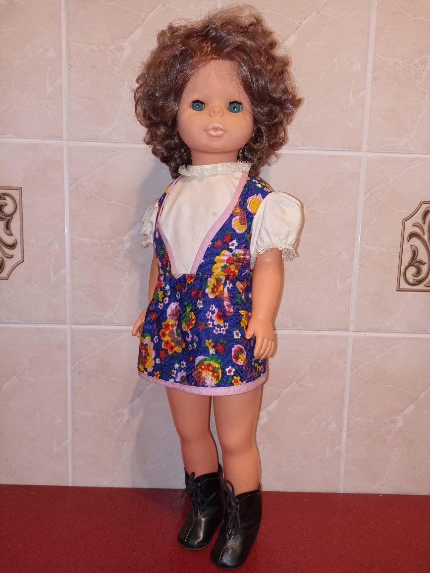 Кукла ГДР, родная одежда, 60 см.