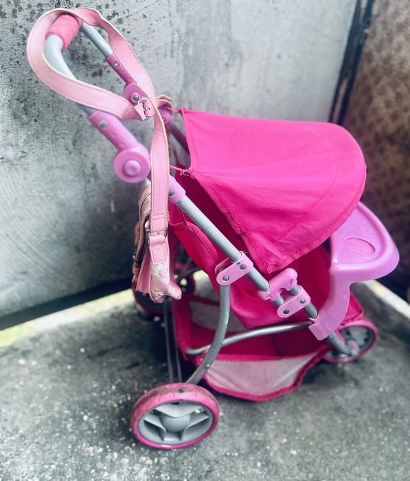 Большая кукольная коляска и сумка в подарок