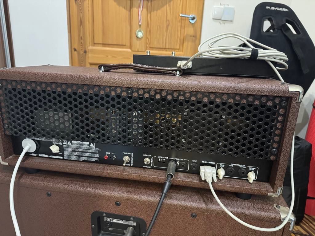 Wzmacniacz lampowy MG Vintage 50 + kolumna 2x12
