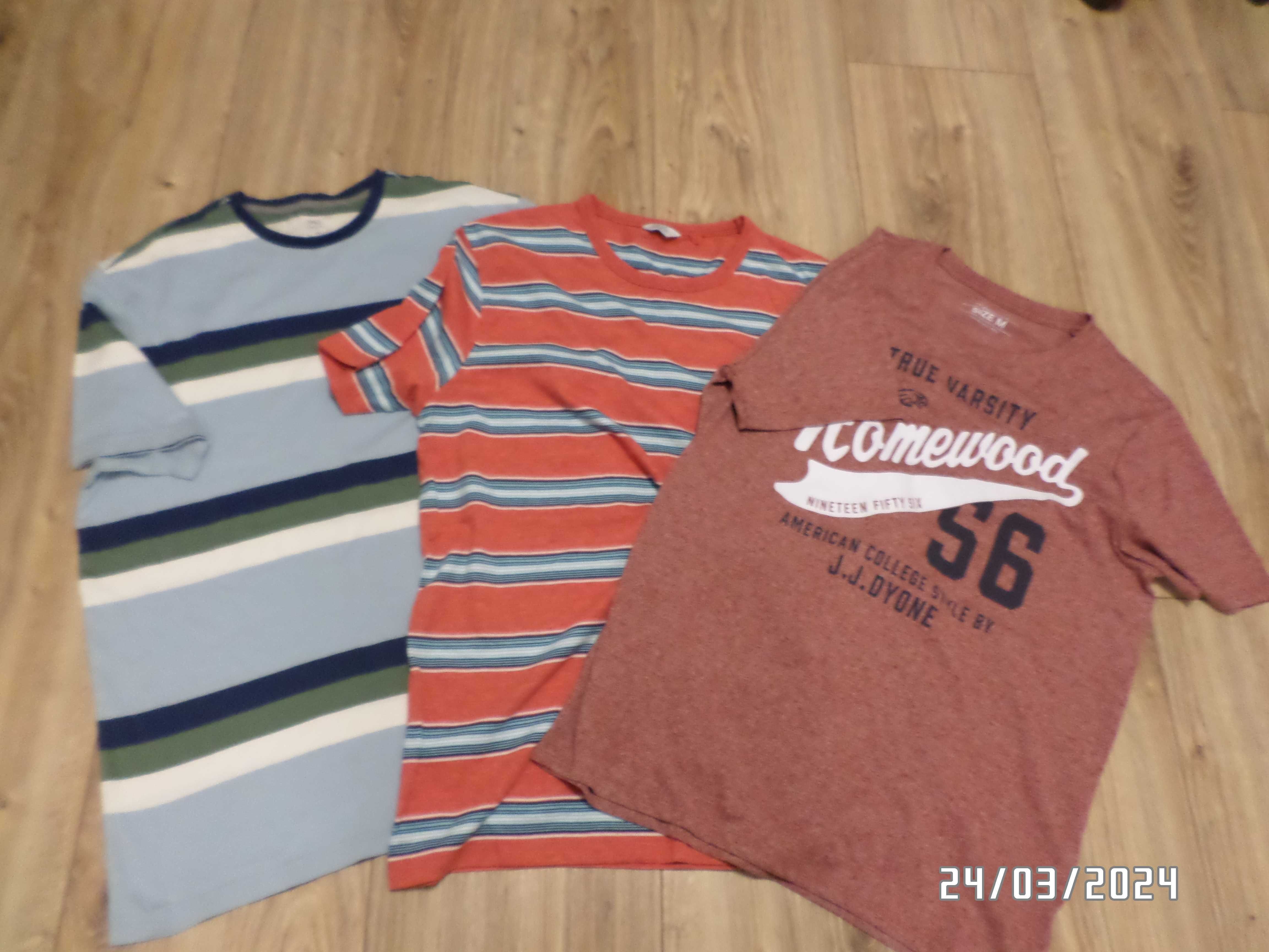 3 firmowe męskie koszulki-t-shirty-rozmiar-M