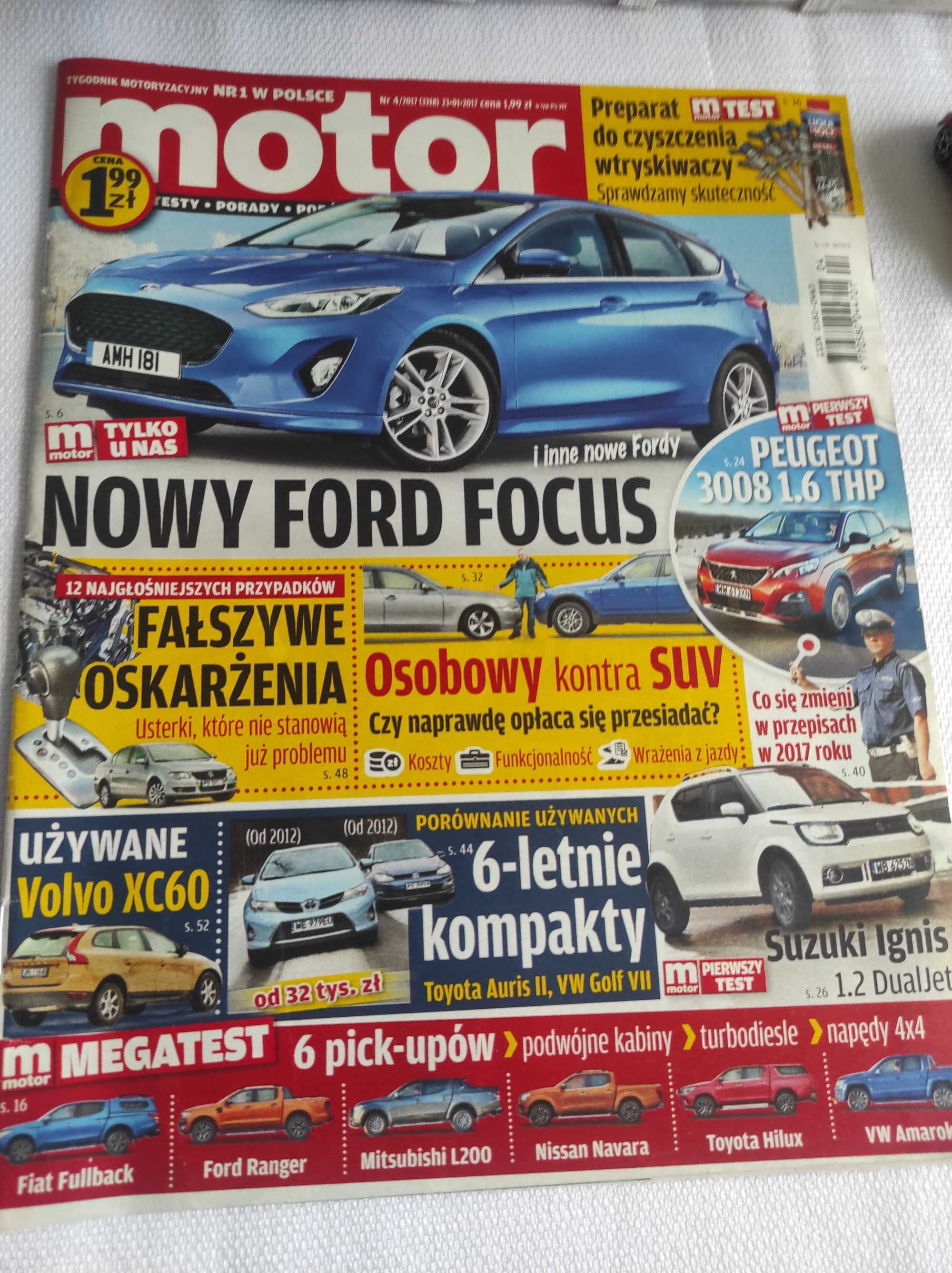 Czasopismo Motor WYSZUKAJ Auto 4/2017 Fullback Stinger Focus Bronco