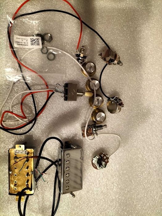 Orginalne Okablowanie z Gitary Les Paul Harley Benton SC-25TH Firemist