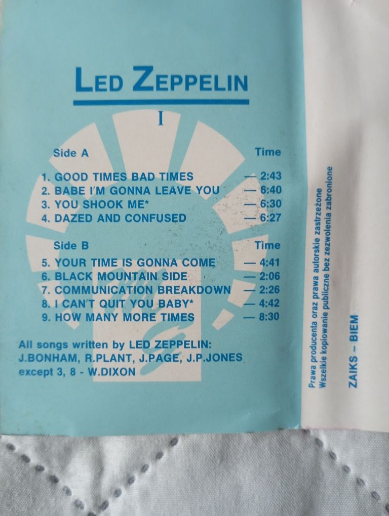 LED zeppelin l / kaseta magnetofonowa